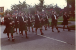 Leading a procession at St. Anthony's in the seventies.